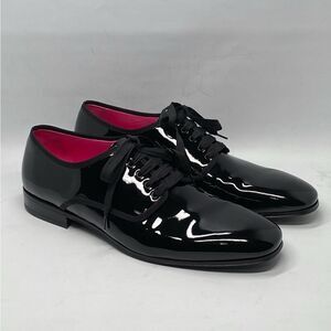 Ferragamo Magic Patent Leather Derby Shoes size 10